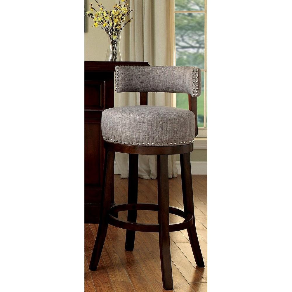 Furniture of America Lynsey CM-BR6252LG-24-2PK 25" Bar Stool IMAGE 1